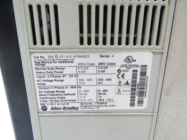 Allen Bradley 20AD011A3AYNACG1